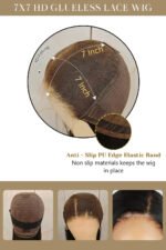 7x7 HD Lace Closure Wig Loose Wave Natural Black - Image 4
