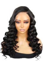 7x7 HD Lace Closure Wig Loose Wave Natural Black