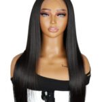 7x7 HD Lace Closure Wig Straight Hair Natural Black