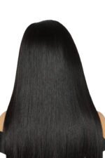 7x7 HD Lace Closure Wig Straight Hair Natural Black - Image 4