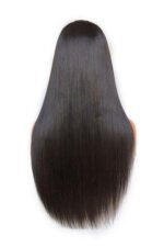 13x6 Glueless Hd Lace Straight Black Wig with Bangs-HD58 - Image 6
