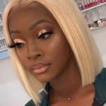Blunt Cut 613 Blonde Bob 13x4 Full Lace Frontal Short Wigs
