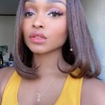 13x6 Short Lace Front Wigs Shoulder Length Dark Root Brown Bob