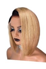Summer Cute Bob Lace Front Wig Virgin Human Hair - Image 3