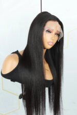 9x6 Lace Closure Wig Transparent HD Straight Hair - Image 3