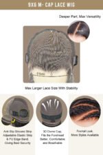 9x6 Lace Closure Wig Transparent HD Straight Hair - Image 5