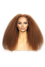T Part Lace Wig 30# Kinky Straight Human Hair - TP08 - Image 4