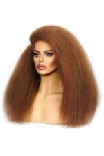 T Part Lace Wig 30# Kinky Straight Human Hair - TP08 - Image 5