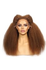 T Part Lace Wig 30# Kinky Straight Human Hair - TP08 - Image 3