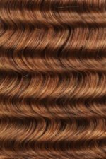 Double Drawn #30a Light Auburn Bulk Hair Deep Wave BU46 - Image 4