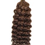 Double Drawn Dark Brown #4a Color Water Wave Bulk Human Hair BU42
