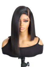 Deep Side Part Asymmetrical Bob 5x5 HD Lace Closure Wig - Image 3