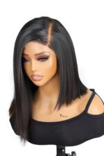 Deep Side Part Asymmetrical Bob 5x5 HD Lace Closure Wig