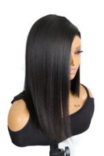 Deep Side Part Asymmetrical Bob 5x5 HD Lace Closure Wig - Image 2