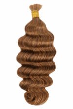 Double Drawn #30 Medium Auburn Brown Bulk Hair Loose Wave BU66
