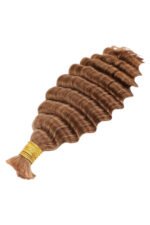 Double Drawn #30a Light Auburn Bulk Hair Deep Wave BU46 - Image 7