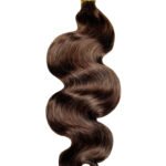 Double Drawn Dark Brown Body Wave Bulk Hair For Braiding BU59