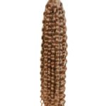 Double Drawn Golden Brown Color Water Wave Bulk Hair BU48