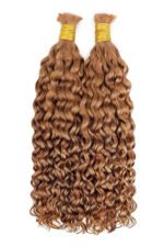 Double Drawn Light Auburn #30a Color Water Wave Bulk Hair BU44 - Image 5