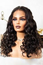 13x6 Glueless HD Lace Body Wave Natural Black-HD33 - Image 2