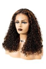 13x6 Glueless HD Lace Water Wave Brown Wig-HD32 - Image 4