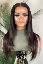 13x6 HD Glueless Wig Feather Straight - HD02 - Image 3