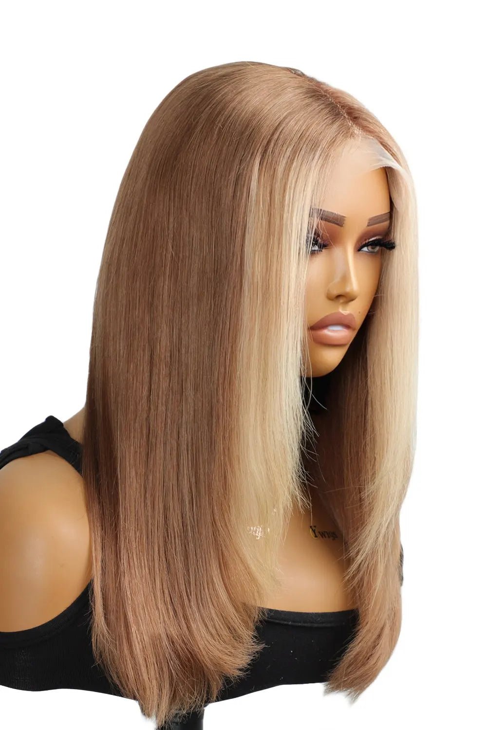 layeredwolfcutskunkstripewigblondehighlightsglueless-2.jpg Layered Wolf Cut Skunk Stripe Wig Blonde Highlights Glueless - Image 1