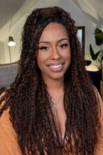 Double Drawn #4a Dark Brown Bulk Hair Deep Wave BU45 - Image 2