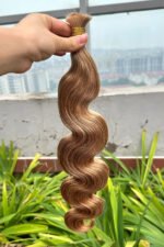 Double Drawn Body Wave Medium Blonde Bulk Hair BU58 - Image 3
