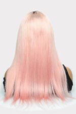 13x6 Glueless Hd Lace Pink Wig Dark Roots-HD51 - Image 6