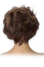 Pixie Cut Wig HD Lace Wave Human Hair Brown Pink Gray - Image 4
