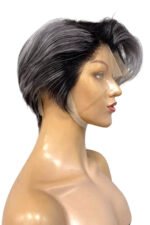 Salt and Pepper 13x6 Lace Front Short Bob Side Part - Image 2