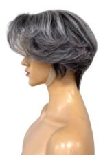 Salt and Pepper 13x6 Lace Front Short Bob Side Part - Image 4