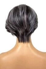 Salt and Pepper 13x6 Lace Front Short Bob Side Part - Image 3
