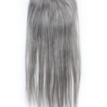Salt and Pepper 5x5 HD Lace Closure Straight Human Hair 85% Gray