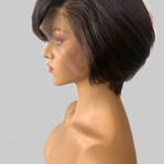 Short Body Wave Layered Bob Wig 13x6 Lace Front Natural Color