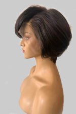 Short Body Wave Layered Bob Wig 13x6 Lace Front Natural Color
