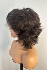 Shoulder Length Long Bob with Side Fringe Wavy 13x6 HD Glueless
