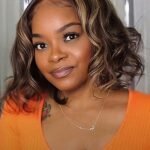 T Part Lace Wig Highlight Wave Bob Human Hair - TP13