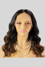 T Part Lace Wig Brown Ombre Body Wave-TP10
