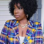T Part Wig Side Part Bob Kinky Curly-PB40