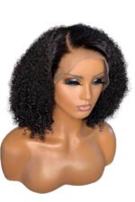 T Part Wig Side Part Bob Kinky Curly-PB40 - Image 3