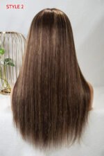 T Part Lace Wig Highlight 27# Straight-TP17 - Image 3
