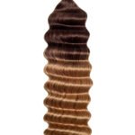 Two-tone Color #4/27 Deep Wave Bulk Hair Double Drawn BU61