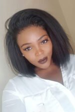 Blunt Cut Yaki Straight Short Bob 13x4 Full Frontal Lace Wig Glueless - Image 4