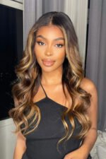 13x6 Highlight Brown Body Wave HD Lace Wig-HD12 - Image 7