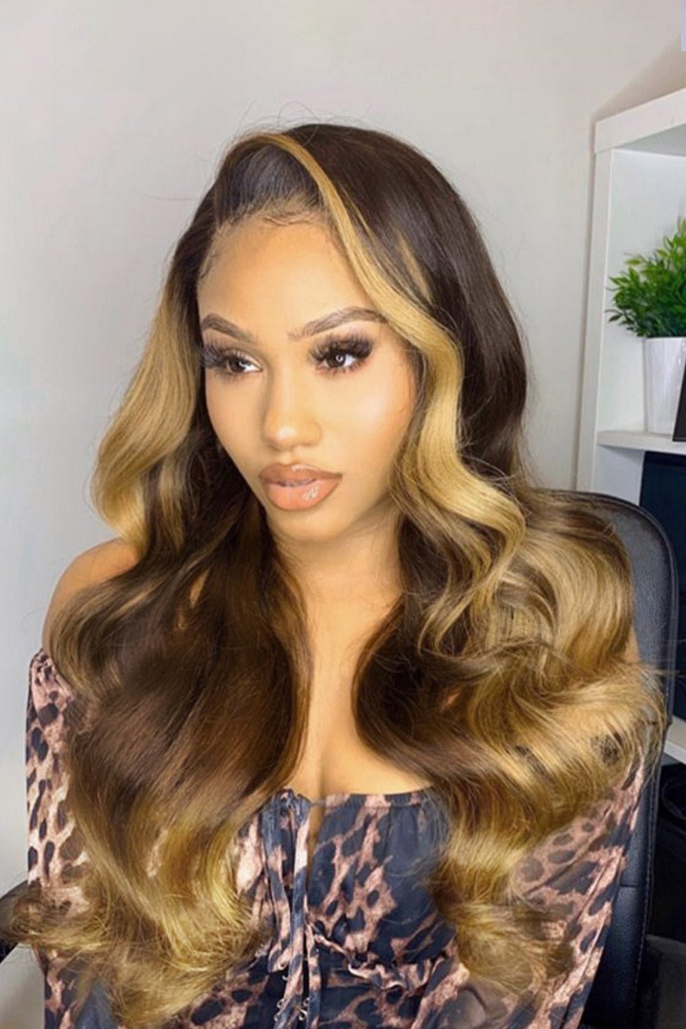 ygwigs-13-6-hd-lace-omber-brown-and-blond-color-wave-human-hair-wigs_240c40bb-f789-42c7-91fe-7f708d8798e3.jpg 13x6 HD Ombre Brown and Blond Wave Wig-HD27 - Image 1