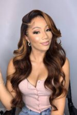 13x6 Hd Ombre Brown Glueless Wigs Human Hair - HD10 - Image 5