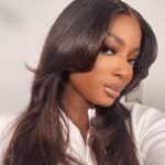 13x6 HD Straight Wigs Ombre Brown Human Hair - HD14