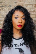 13x6 Glueless HD Lace Deep Wave Human Hair - HD46 - Image 2